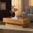 43.3" Burl Wood MDF Coffee Table