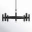 Lustre 16 lumières Meridian en noir mat-799392194