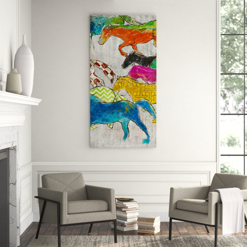 Vivacity II Print by Emma Brooks, 60" H x 30" W x 1.5" D, Knife Gel