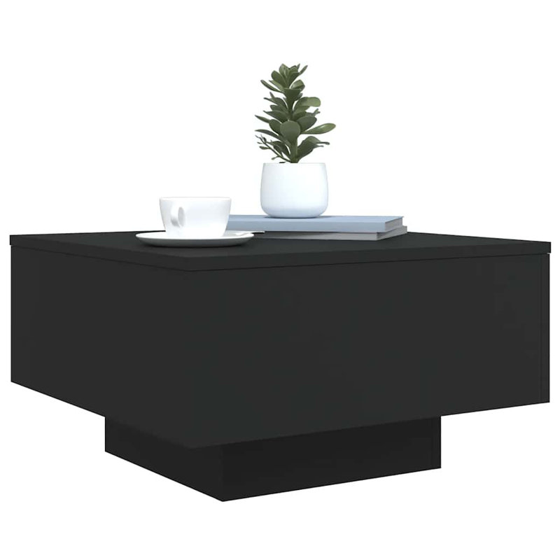 Table basse Jesmarie, H 12,2 po x L 21,7 po x l 21,7 po, Noir