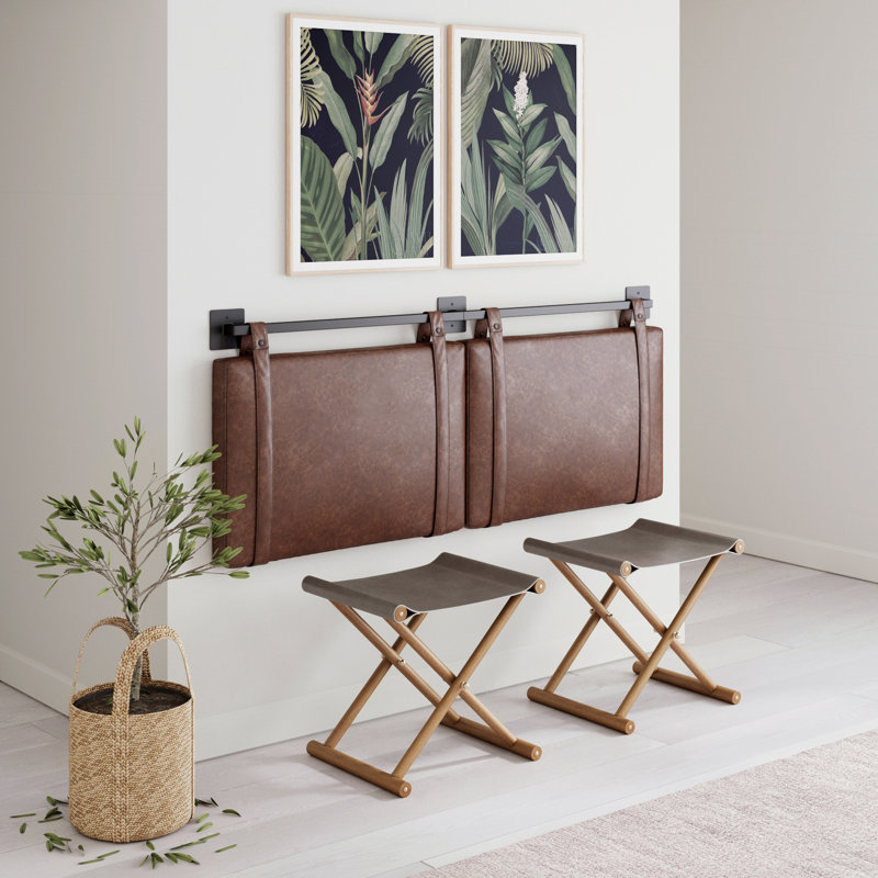 Kroeker Upholstered Headboard, Queen, Brown