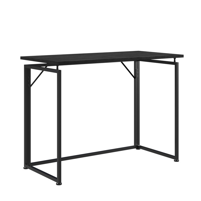 Bureau pliant polyvalent peu encombrant pour des pièces compactes et une utilisation efficace, Noir, noir, noir, noir