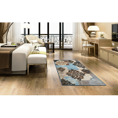 Cashion Rectangle 80 cm x 150 cm Abstract and Argyle Hand Woven Area Rug