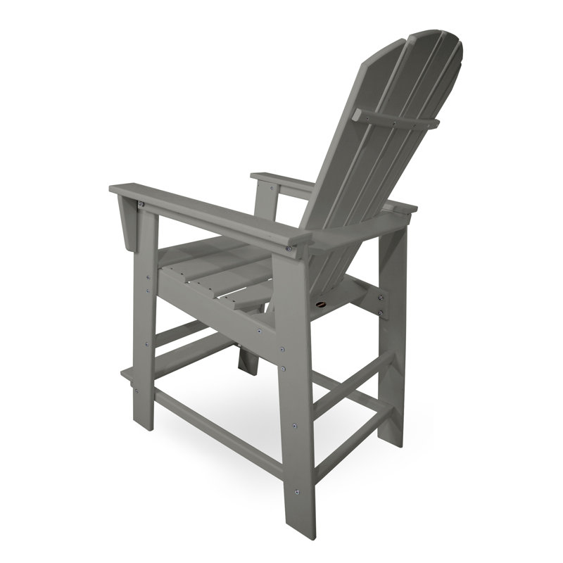 Chaise de comptoir POLYWOOD South Beach, Gris ardoise