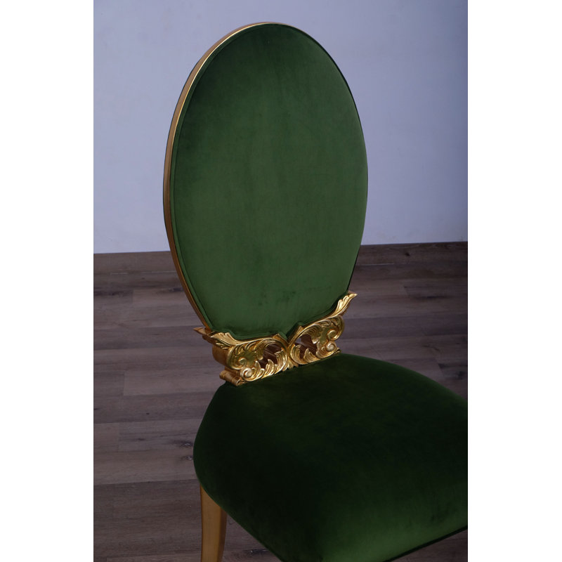 Luxor Upholstered Dining Chair, Emerald Green