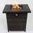 Wicker Square Fire Pit Table