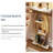 41.3" Industrial Console Table, 4-Tier Sofa Entryway Table With Circle Base, Modern Narrow Accent Table With Storage For Living Room, Hallway, Foyer, White & Gold Finish