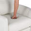 Chaise de chambre de bébé inclinable et pivotante avec deux coussins amovibles pour le salon, beige-2084234331