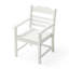 2 chaises de patio avec accoudoirs, fabriquées avec des hanches, grain de bois imitation blanc pur, 2 pièces de confort extérieur, hanches, option confortable