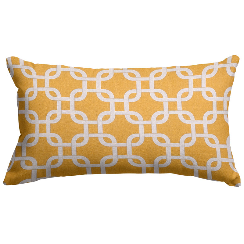 Links Outdoor Rectangular Pillow Cover & Insert, Yellow