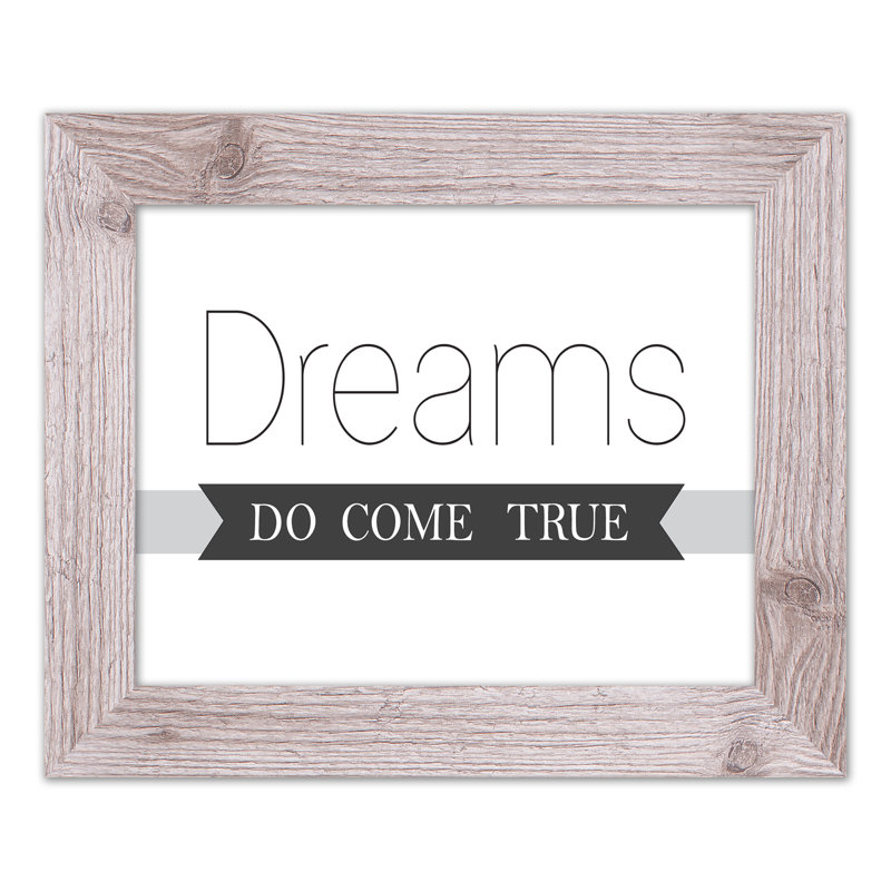 «Dreams Come True», reproduction encadrée, H 11 po x l 14 po x P 0,75 po