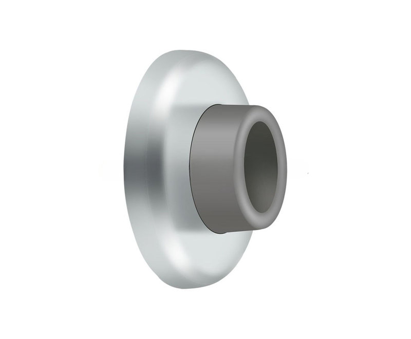 Door Stop, Polished Chrome