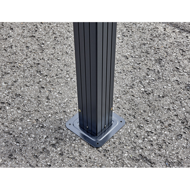 Samara 12' x 20' Dark Gray Aluminum and Steel Carport Kit