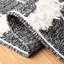 Tapis géométrique en laine et en coton tissé à la main Doran-892236557