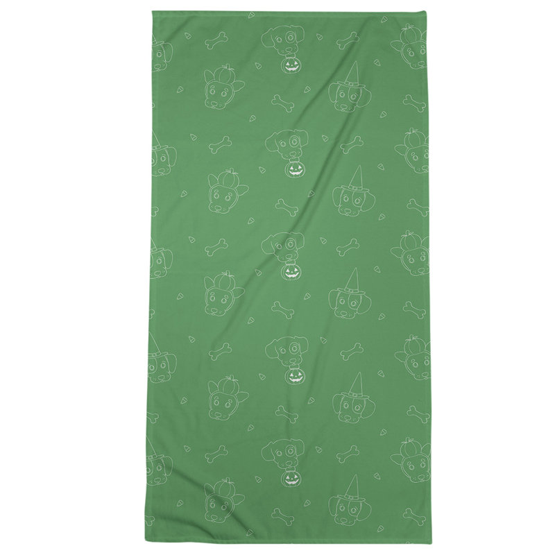 Beach Towel, Green, Poly/Cotton