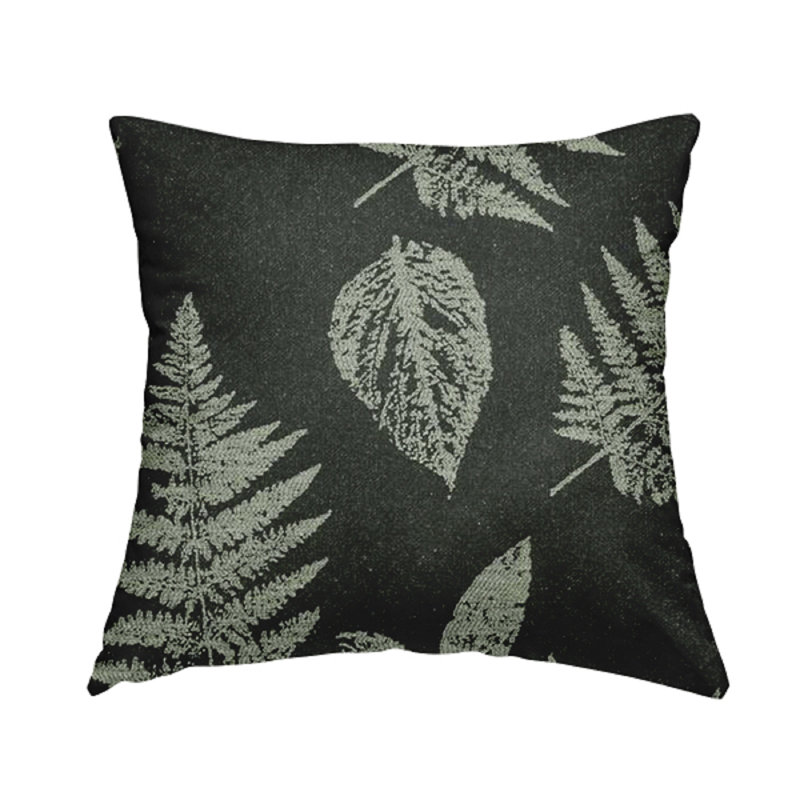 Giara Floral Square Cushion, Black/Grey