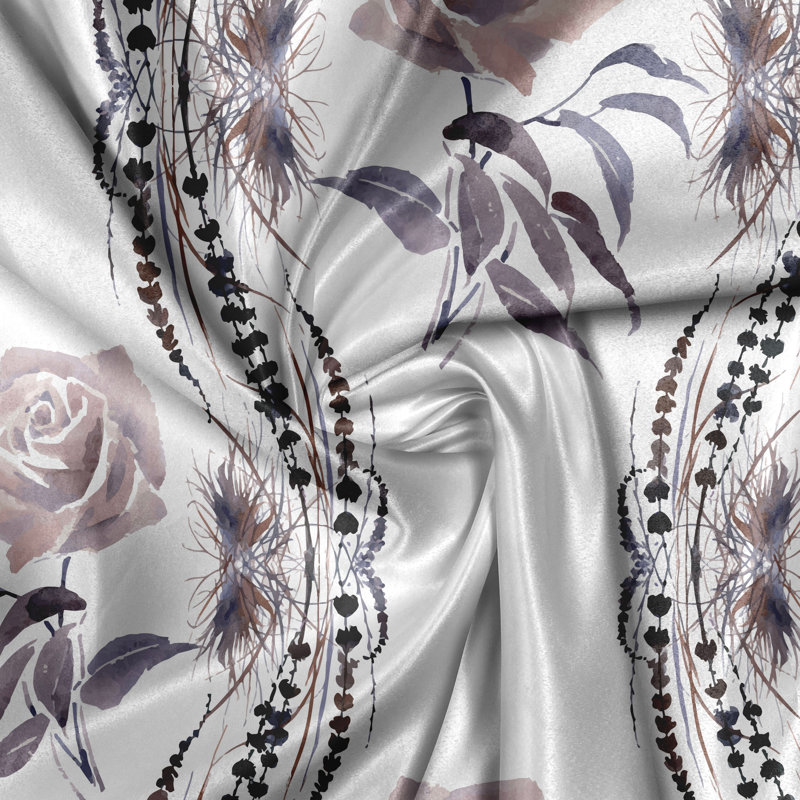 Montsalas Polyester Semi Sheer Curtain Pair
