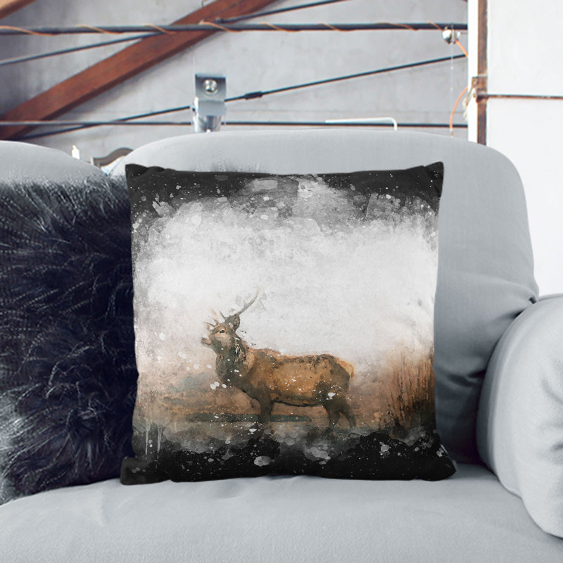 Square Throw Cushion, 40cm H x 40cm W x 15cm D