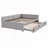 Upholstered L-Shaped Daybed with Pop Up Trundle-1101416276
