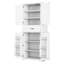 Armoire de rangement pour salle de bain avec espace de rangement multifonctionnel, tiroir avec glissières, tablette réglable