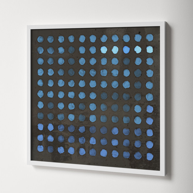 Squared Circles 5 by Jacques Pilon, White, 24" H x 24" W x 1.25" D