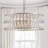 Crystal Drum Chandelier (Gold)