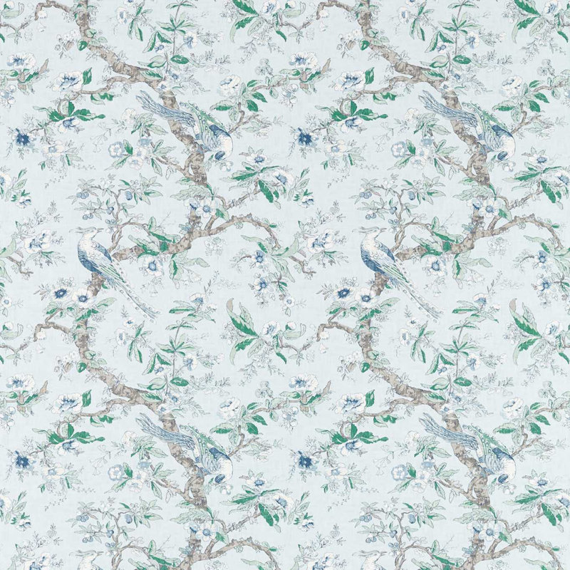 Chintz Wallpaper, Blue