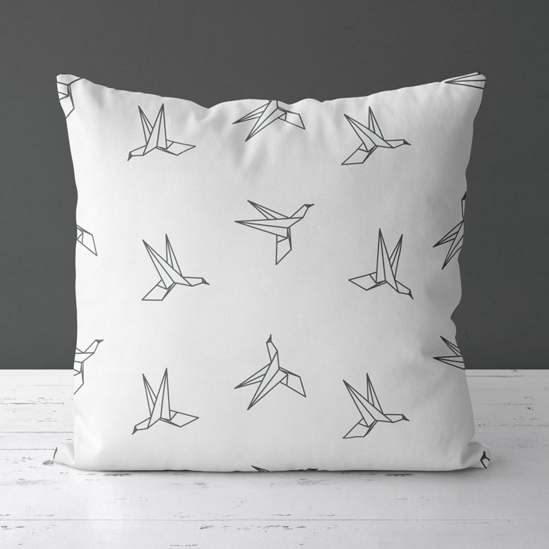 Housse de coussin carré et insert, Grey