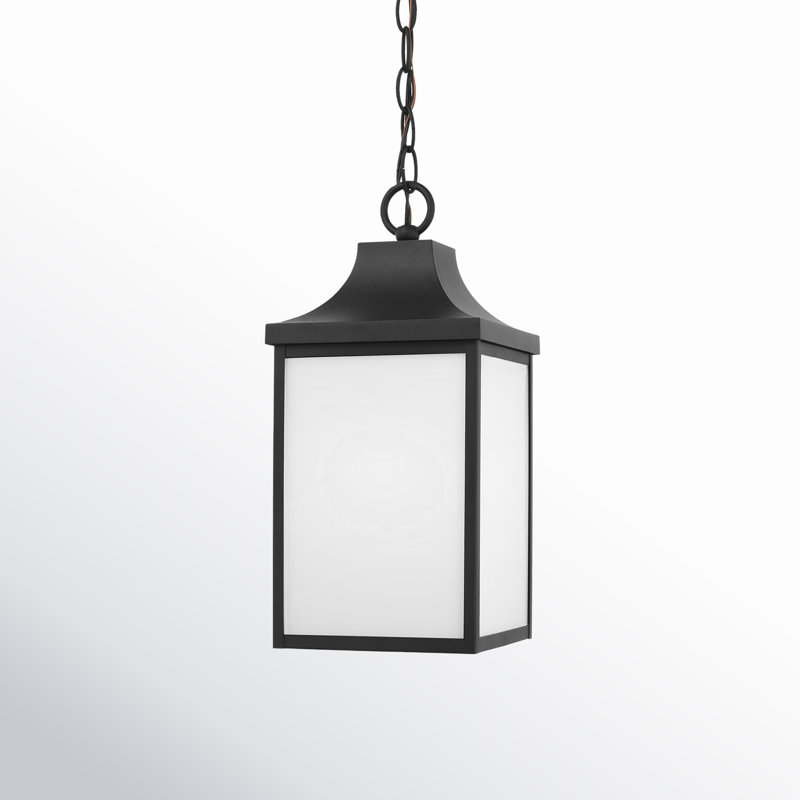 Outdoor Pendant, Textured Black