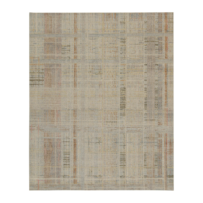 Handmade Kilim Wool Geometric Area Rug, Rectangle 10' x 14'
