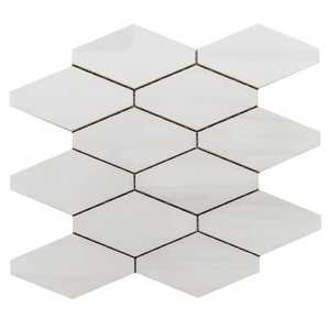 Stately Elongated Hex 12" x 12" Porcelain Marble Look Tile