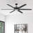 Talbert 70" Indoor Matte Black LED Ceiling Fan With Remote Control
