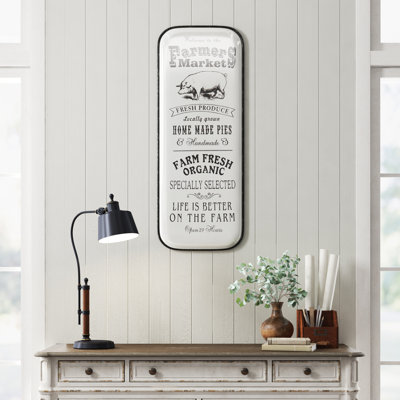 Farmhouse Wall Decor on Metal