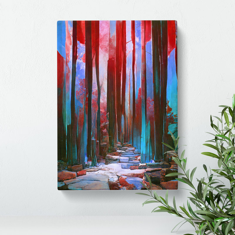 Artful Forest No.5 Abstract - Wrapped Canvas, 50cm H x 35cm W x 3cm D