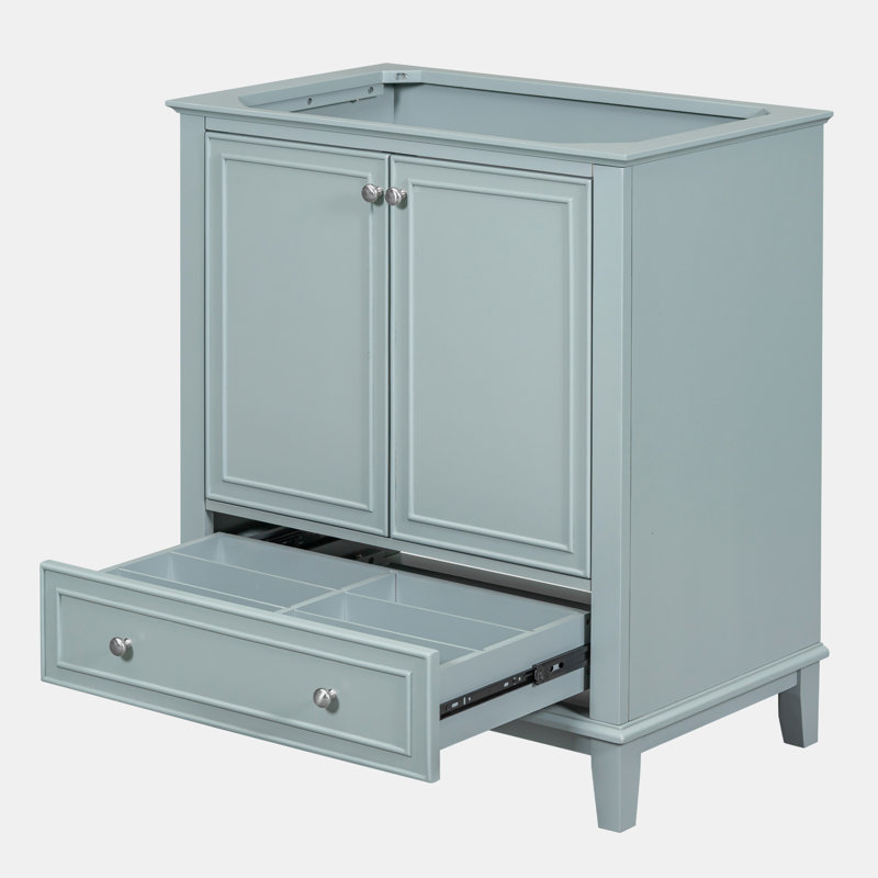 Meuble-lavabo pour salle de bain FreeStands sans lavabo, Vert