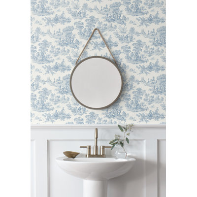 Addysin 5.48m x 52.07cm Satin Peel and Stick Wallpaper Roll