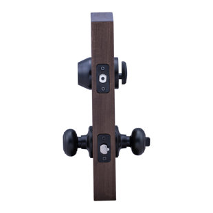 Colonial Knobs With Deadbolt Reversible Entry Set
