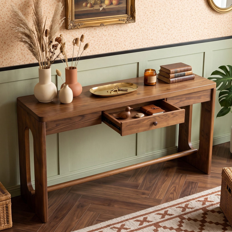 Console avec tiroir, Brown