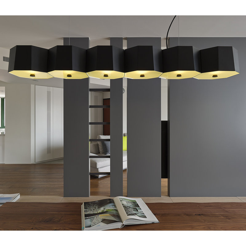 Zhe 6 - Light Pendant, Matt Black