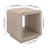 Lonni 20" Wide Square Side Table in Alder White-117546230