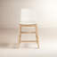 Tabouret de comptoir Anrey en PVC blanc-106893892-118865716