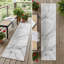 Tapis de couloir d'extérieur 8 po gris