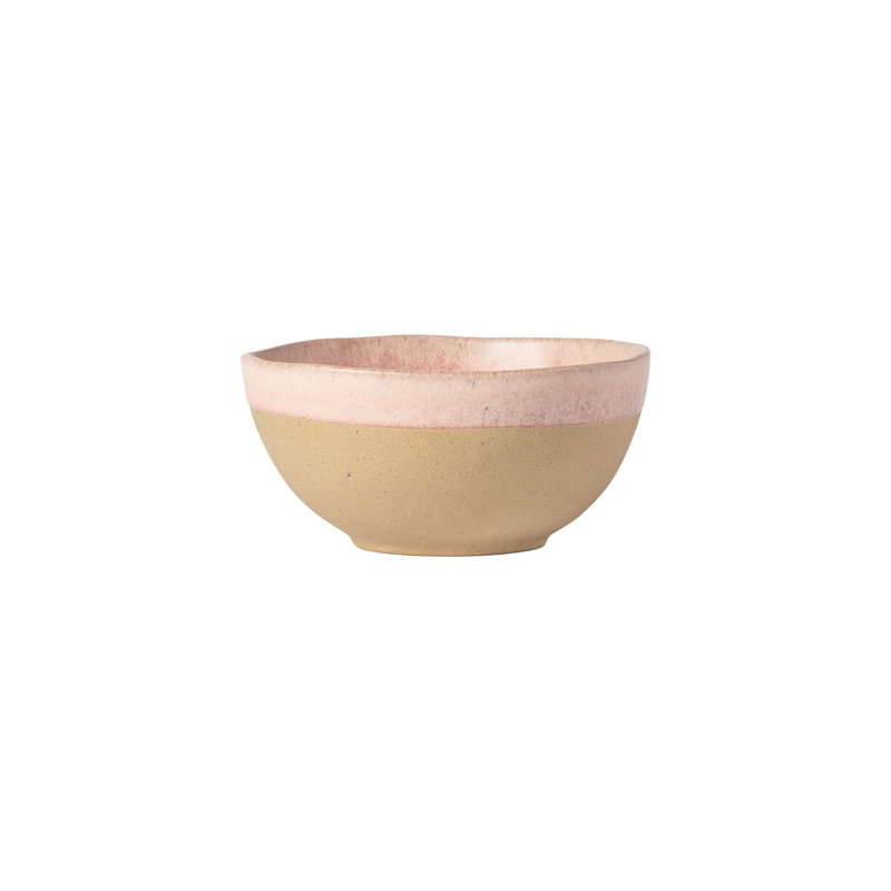 Arenito Handmade Stoneware Cereal Bowl, Mauve Rose