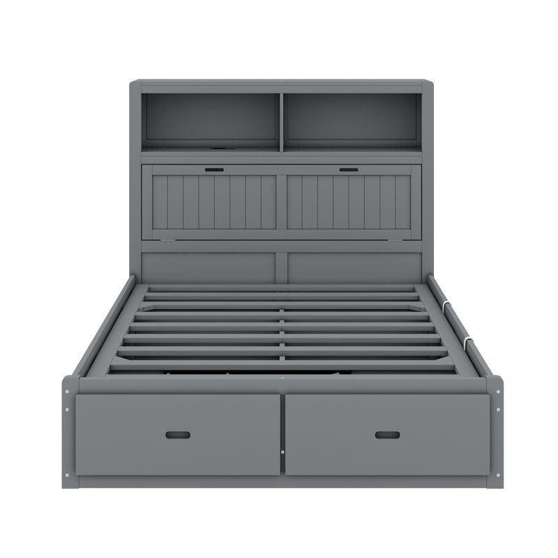 Thaxton Bed, Grey, Full / Double