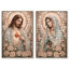 «His and Her Holy Radiance Duo», reproduction d'art sur toile encadrée par Art Remedy, cadre argenté, 36 x 54