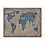 Ancienne carte du monde I - reproduction de cadre flottant sur toile-59642203-59642214