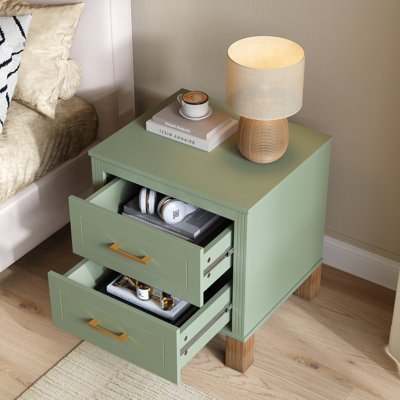 Table de chevet 2 tiroirs Green