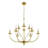 Maroneia 9-Light Dimmable Metal Two-Tier Candle Style Chandelier with Adjustable -106895976