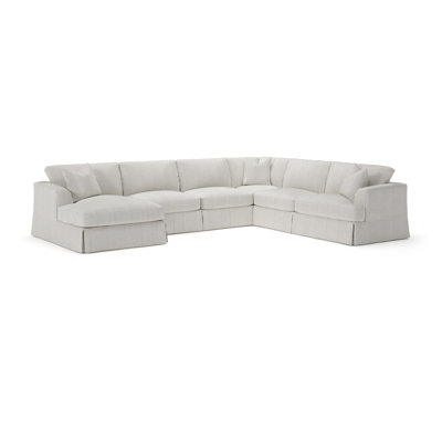 Lucia 5 - Piece Slipcovered Sectional