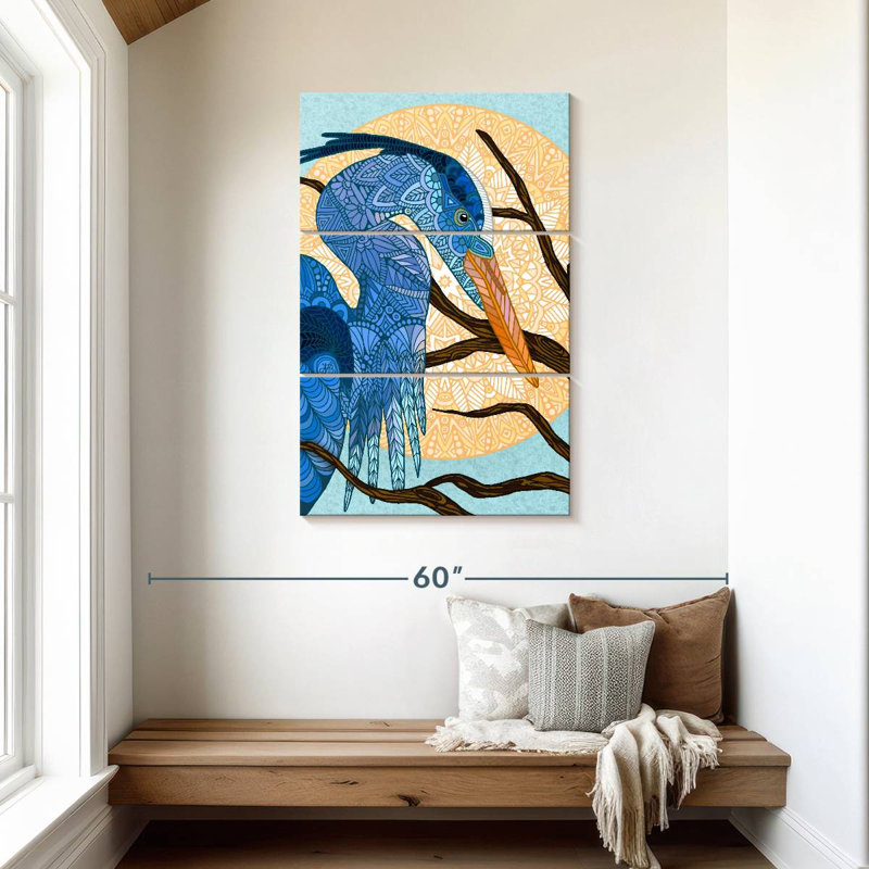 Brampt Egret Sun, 45" H x 28" W